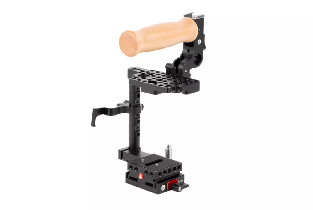 Wooden Camera Unified Pocket Cinema Camera 4K / 6K Cage, Wood Grip