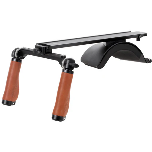 Wooden Camera Shoulder Rig v3 (Base, Brown Leather)