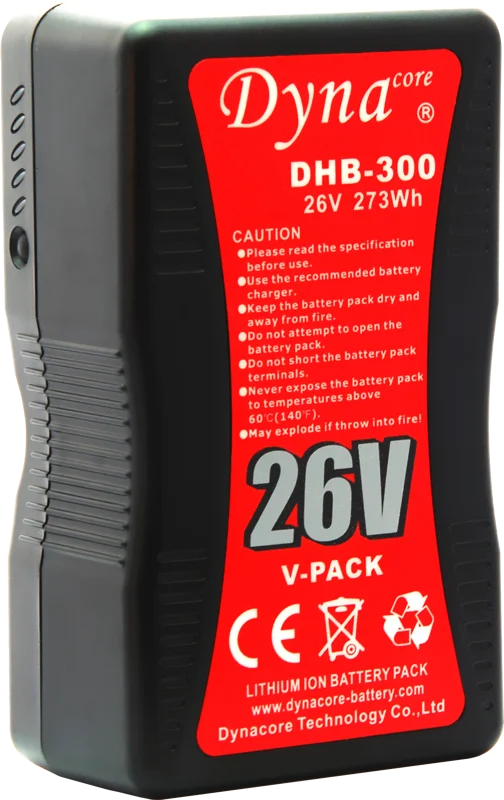 Dynacore V-Mount Batteri DHB-300 273Wh 26V 30A