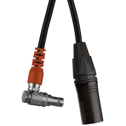 Teradek RT Latitude MDR Receiver 4-Pin XLR Power Cable (21", RA to Straight)
