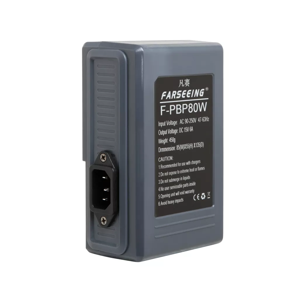 Farseeing F-PBP80W V-mount Dummy Ac adapter