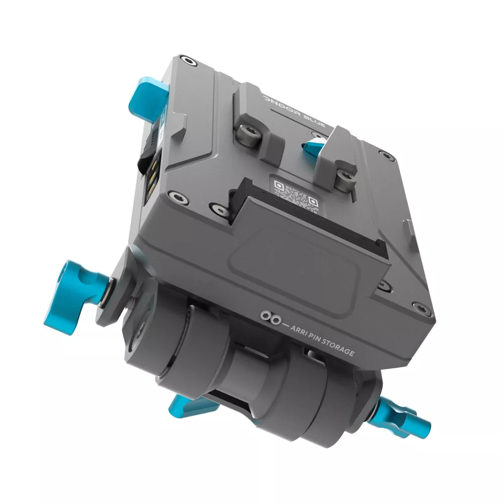 Kondor Blue V-mount Pro Battery Plate with Swiveling Rod Block