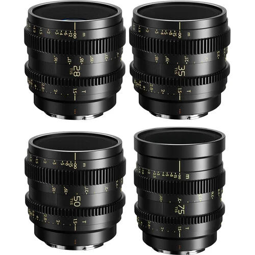 Thypoch Fullformat Cinema 4-lins kit Simera-C 28/35/50/75mm T1.5 - Emount