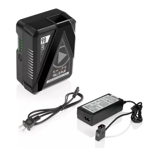 SHAPE Full Play V-Mount Battery Kit with Portable D-Tap Charger