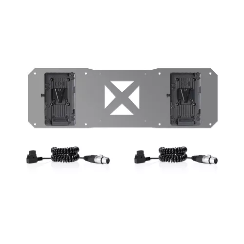 SHAPE 2 x Gold Mount Plates & D-Tap Cables for Atomos Sumo