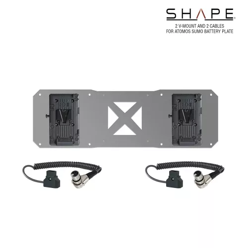 SHAPE 2 x V-Mount Plates & D-Tap Cables for Atomos Sumo