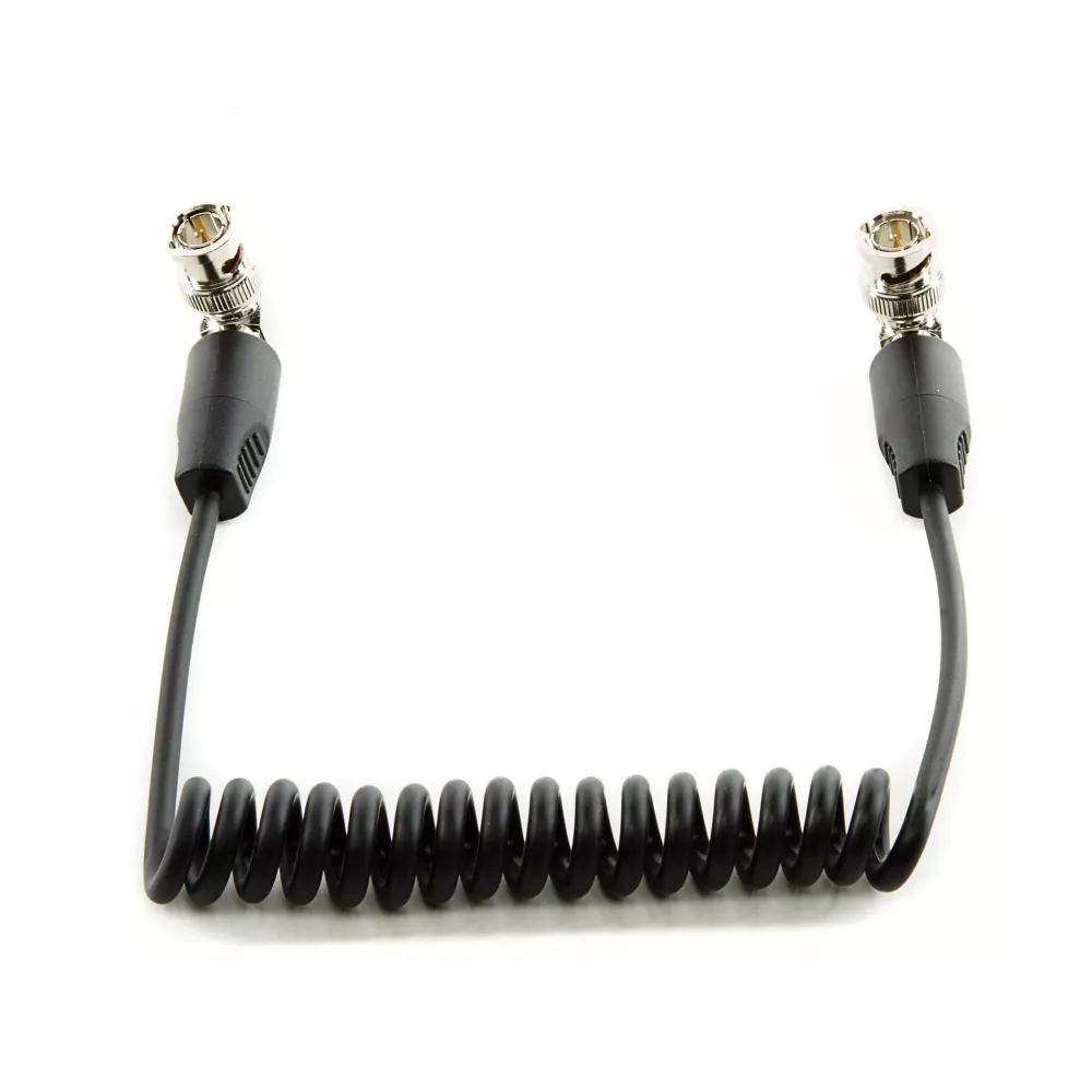 SHAPE SDI Coiled Cable 90-Degree BNC Connectors