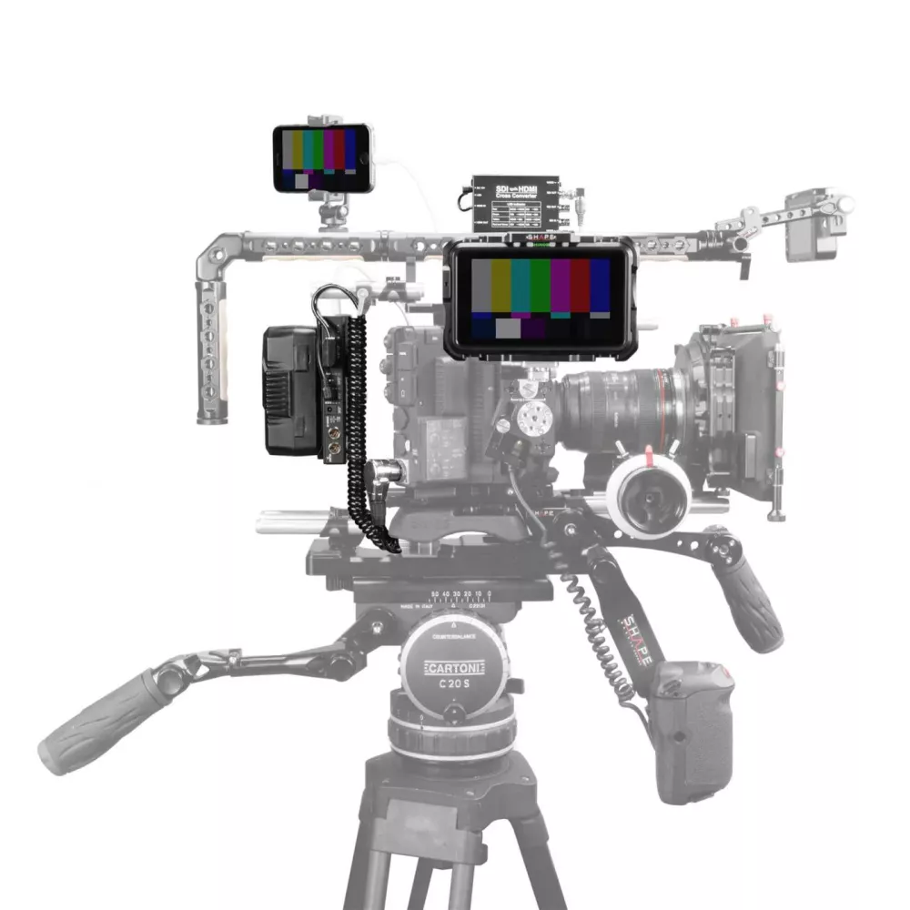SHAPE 98Wh BATTERY KIT, D-box Camera Power and Charger for Canon C500 MKII and C300 MKIII