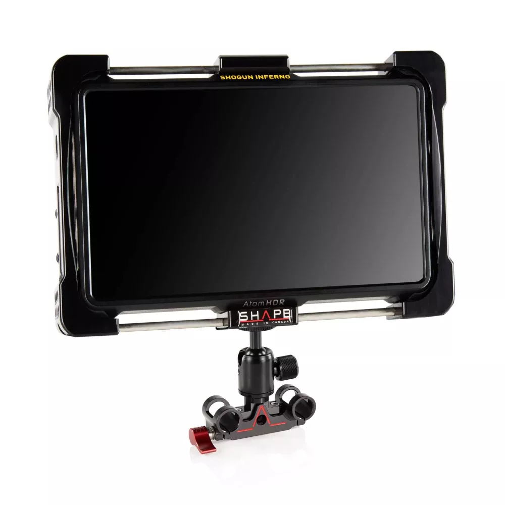 SHAPE Monitor Cage with 15 mm Rod Bloc Ball Head for Atomos Inferno/Flame