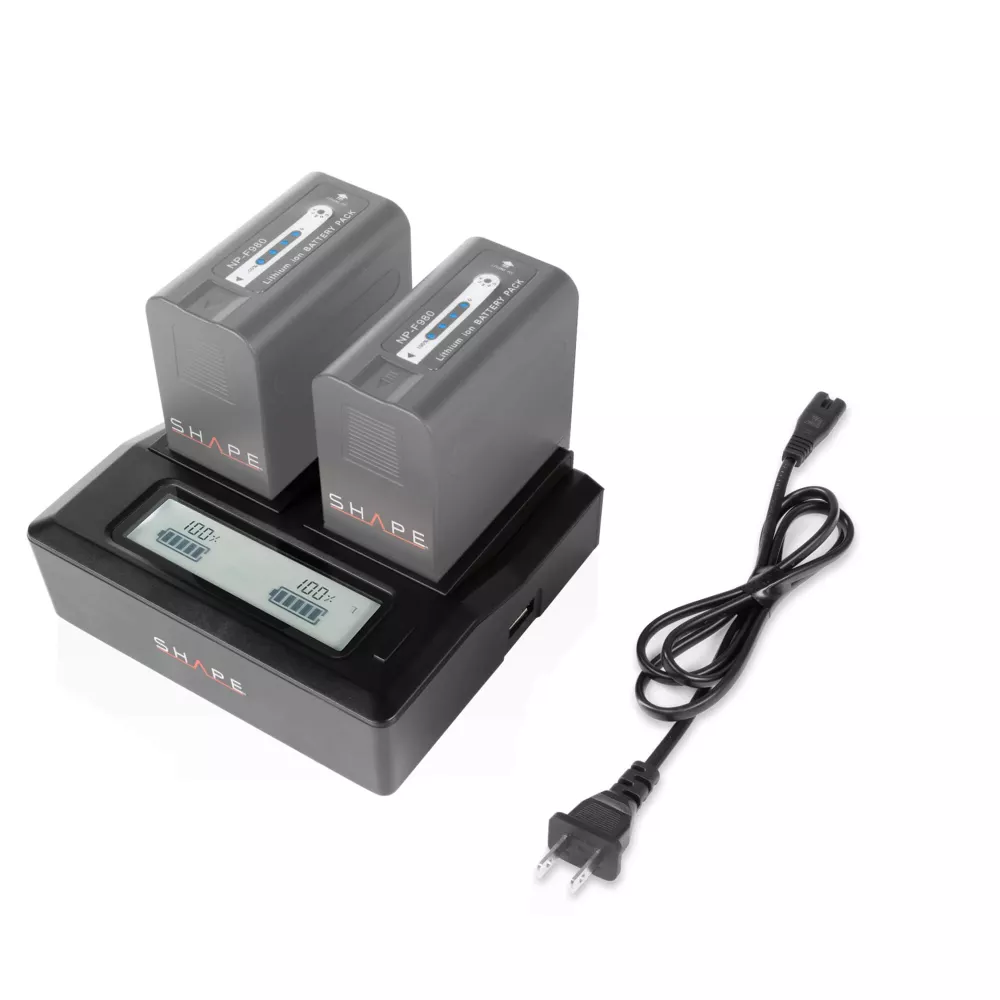 SHAPE NP-F Dual LCD Charger