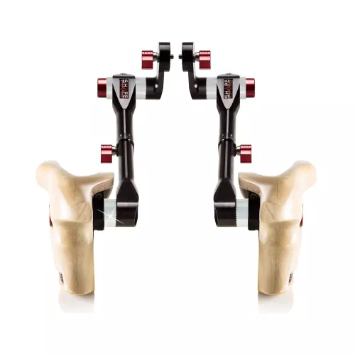 SHAPE Double Telescopic Wooden Handles mwith Arri Rosette