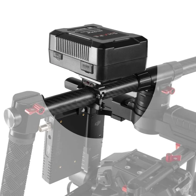 SHAPE Full Play 14.8V 98Wh Rechargeable Lithium-Ion V-Mount Battery with V-Mount Battery Dock for Clamp for 25mm Gimbal Handlebar