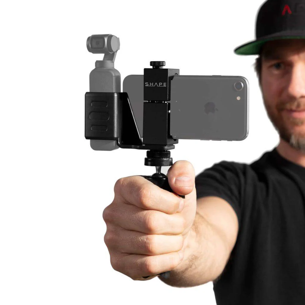 SHAPE SOPT Security Bracket Connection with Selfie Grip Tripod for Osmo Pocket