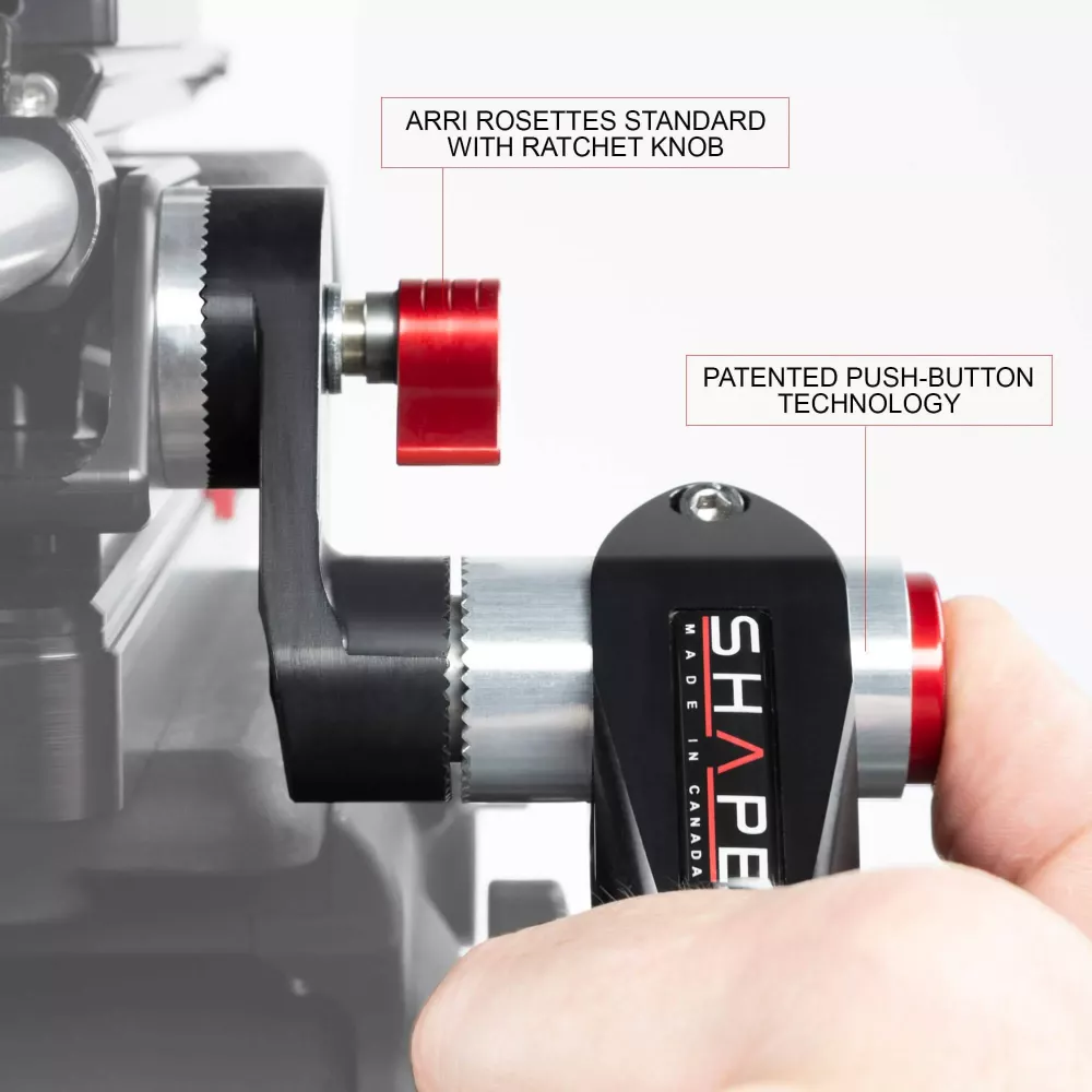 SHAPE Single Telescopic Handle Arri Rosette Left Side