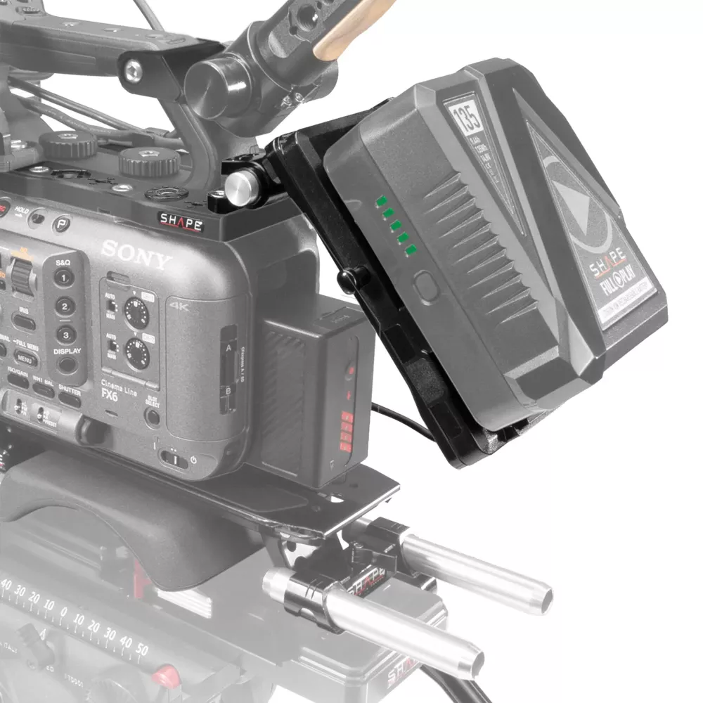SHAPE Sony FX6 V-Mount pivoting battery plate