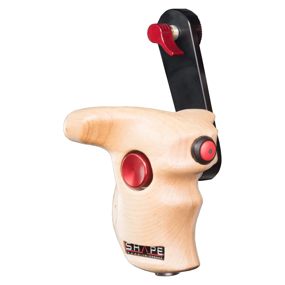 SHAPE Stop & Start Handle Grip with Wood ARRI Rosette for ARRI Camera