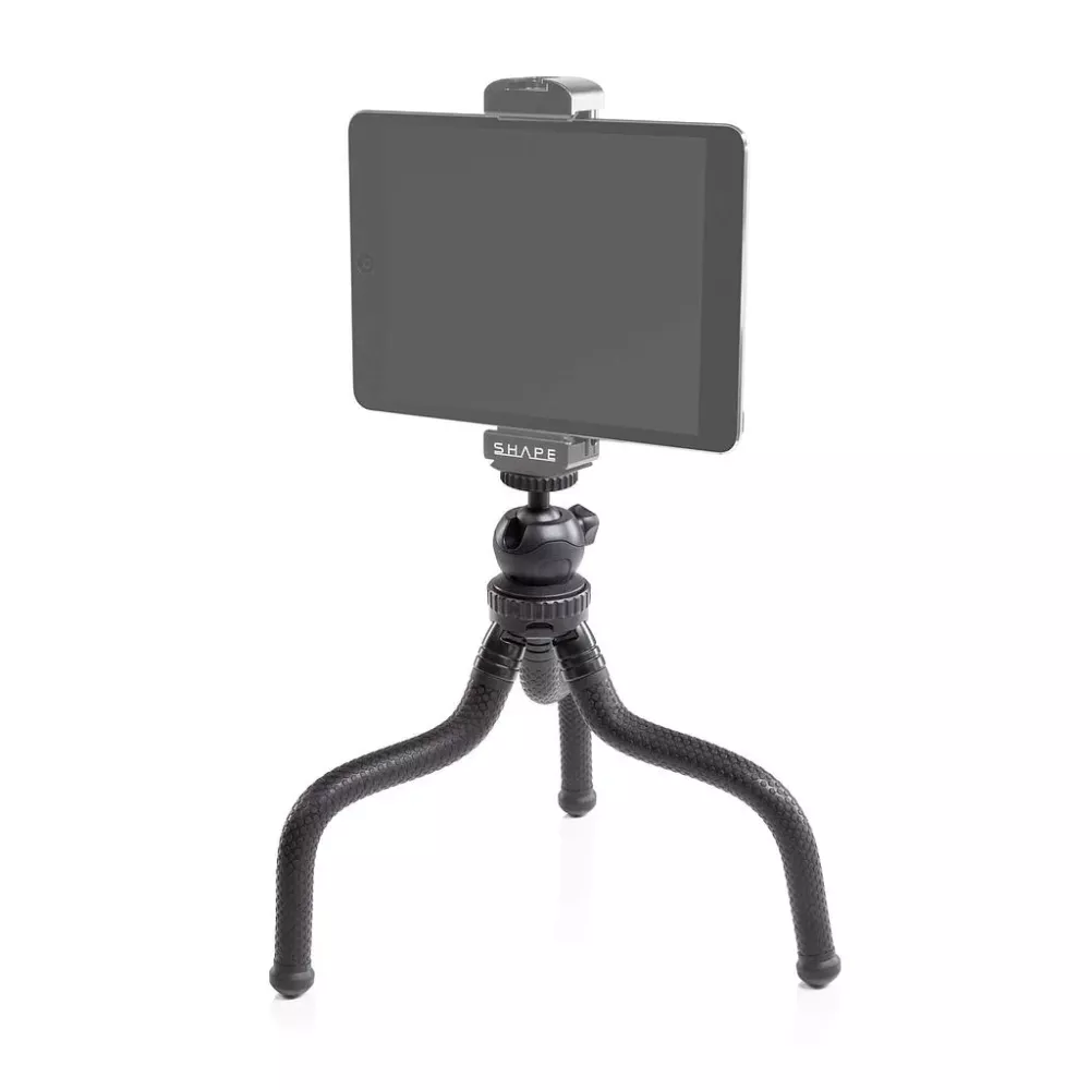 SHAPE Tablet Aluminum Mount and Tripod Flexible Grip with Ball Head