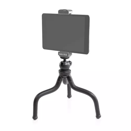 SHAPE Tablet Aluminum Mount and Tripod Flexible Grip with Ball Head
