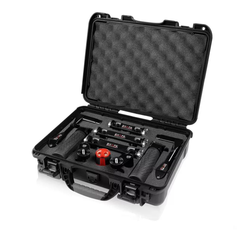 SHAPE Telescopic Black Handle Arri Rosette Cuffs Kit
