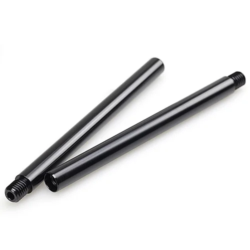 Black Metal 15mm Rod with  (7") 17.8cm