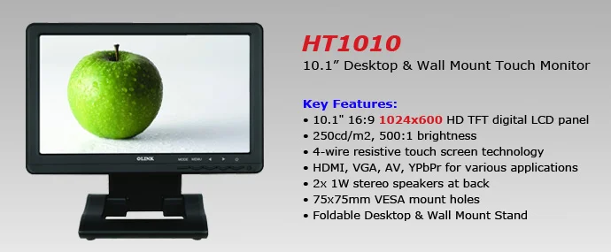 FM1010 10.1" HDMI LCD Monitor+Batteri