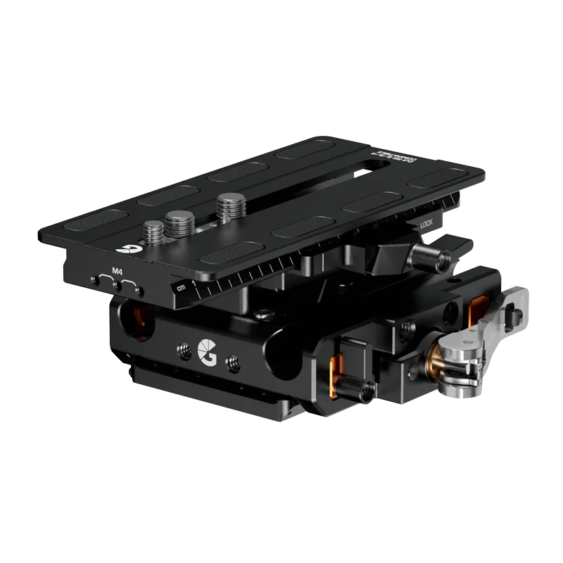 Bright Tangerine LeftField 3 QR Baseplate for RED KOMODO/KOMODO-X (DJI RS 4 & RS 3)