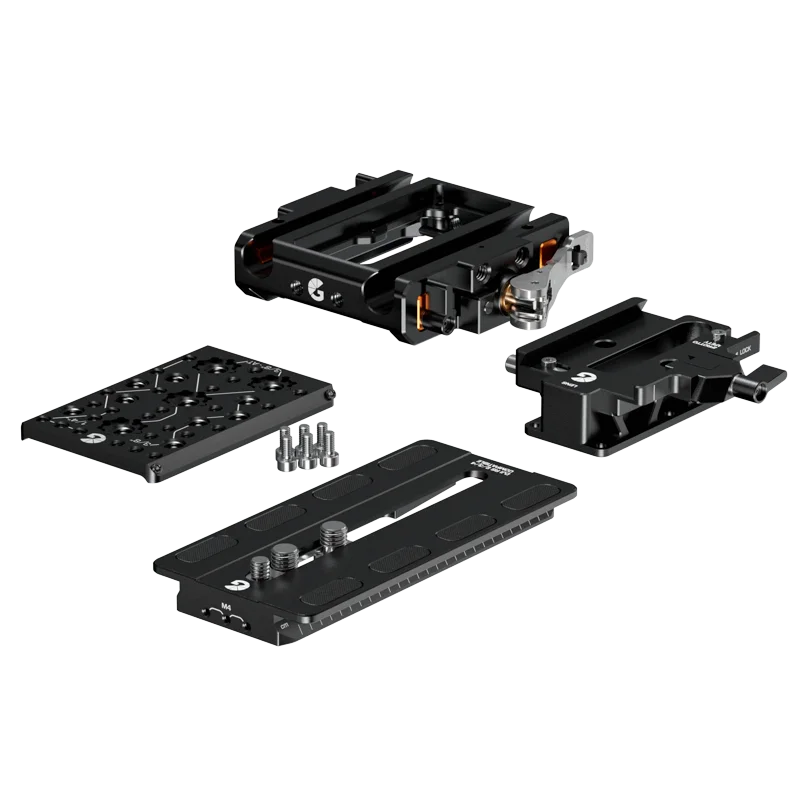 Bright Tangerine LeftField 3 QR Baseplate for RED KOMODO/KOMODO-X (DJI RS 4 & RS 3)
