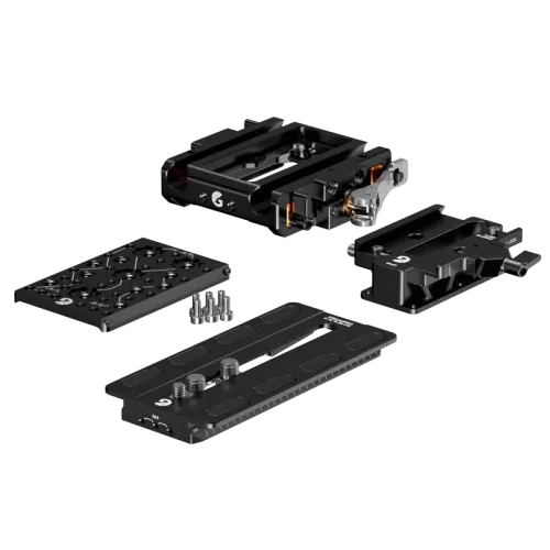 Bright Tangerine LeftField 3 QR Baseplate for RED KOMODO/KOMODO-X (DJI RS 4 & RS 3)