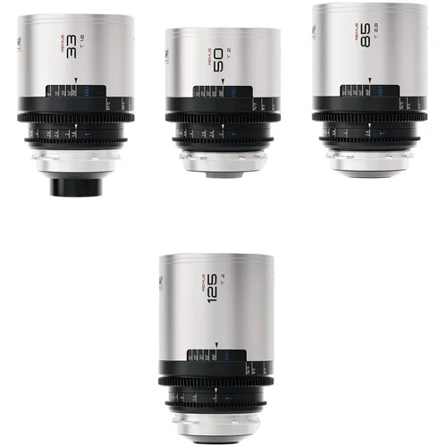 Blazar Remus 1.5x Full Frame Anamorphic 33/50/85/125mm 4 Lens B Kit