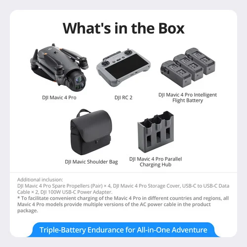 DJI Mavic 4 Pro Fly More Combo + DJI RC 2