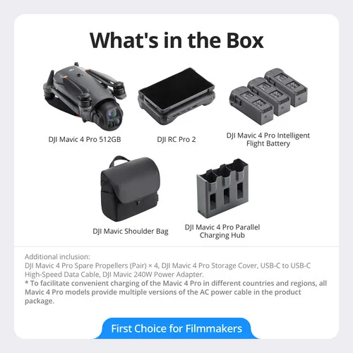 DJI Mavic 4 Pro 512GB Creator Combo + DJI RC Pro 2