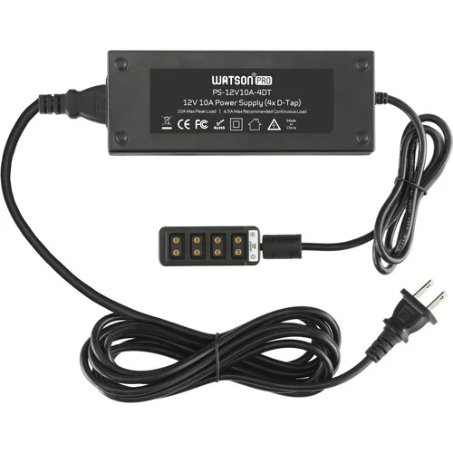Watson Pro 12V 10A Power Supply with Four D-Tap Outputs