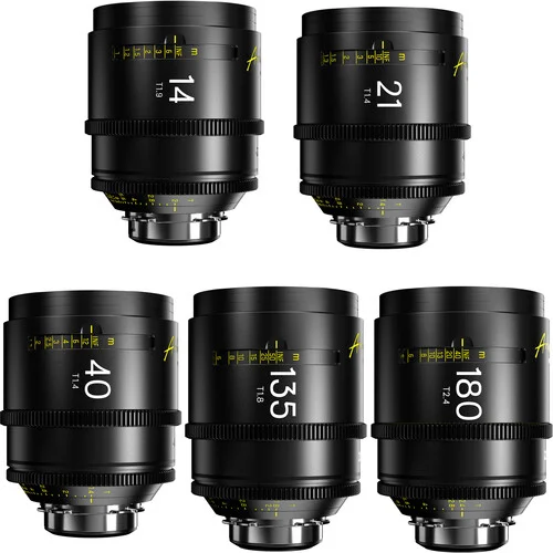 DZOFILM Arles 14/21/40/135/180mm FF/VV Prime Cine Lins Kit PL