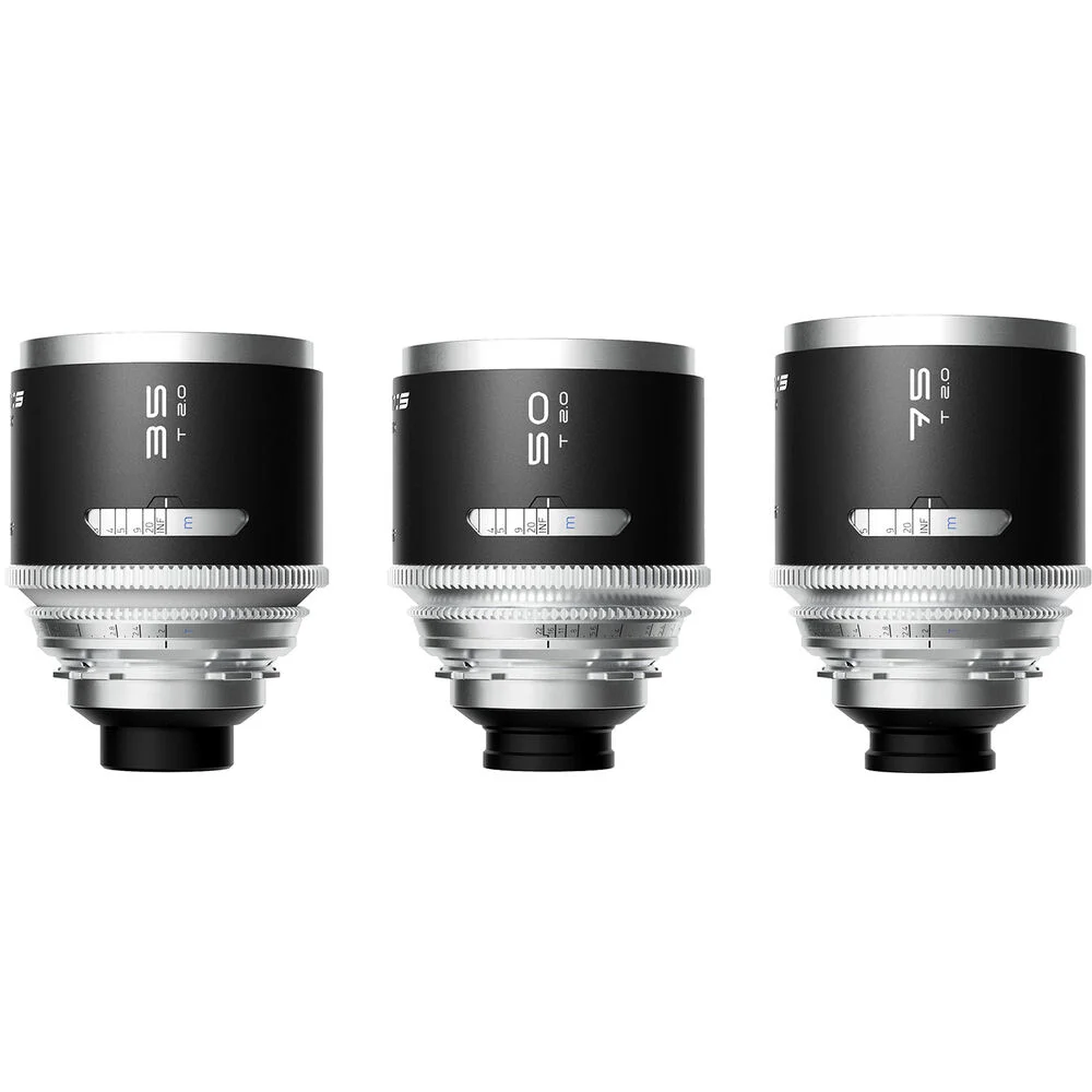 Blazar Mantis (35mm, 50mm, 75mm) T2.0 1.33x Anamorphic 3-Lens Set