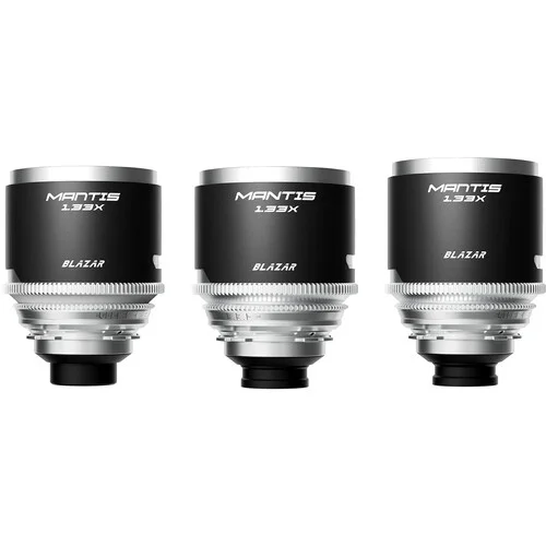 Blazar Mantis (35mm, 50mm, 75mm) T2.0 1.33x Anamorphic 3-Lens Set
