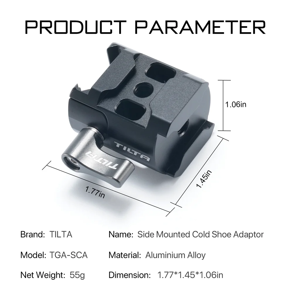 Tilta Side Mounted Cold Shoe Adapter