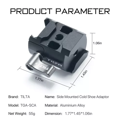 Tilta Side Mounted Cold Shoe Adapter