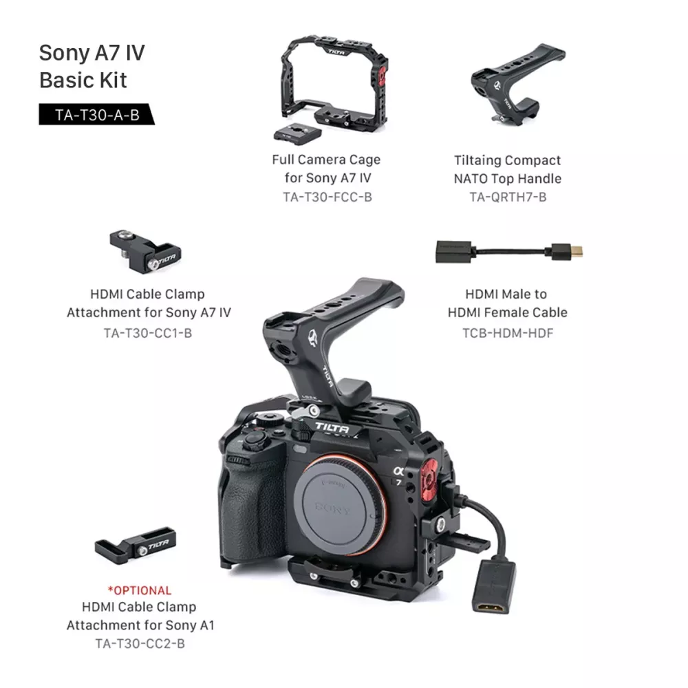 Tilta Camera Cage for Sony a7 IV Pro Kit - Black