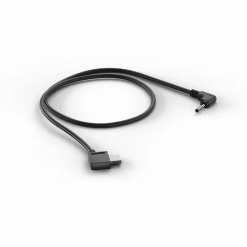 Tilta 12V Right Angle USB-C to 3.5/1.35mm DC Male Power Cable (40cm)