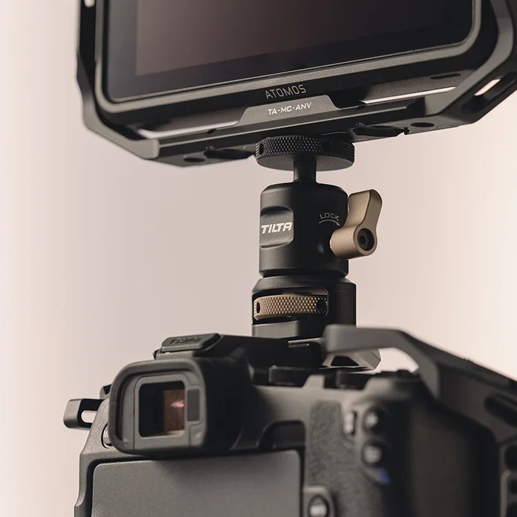 Tilta Mini Ball Head Mount (1/4"-20 with Locating Pins) - Black