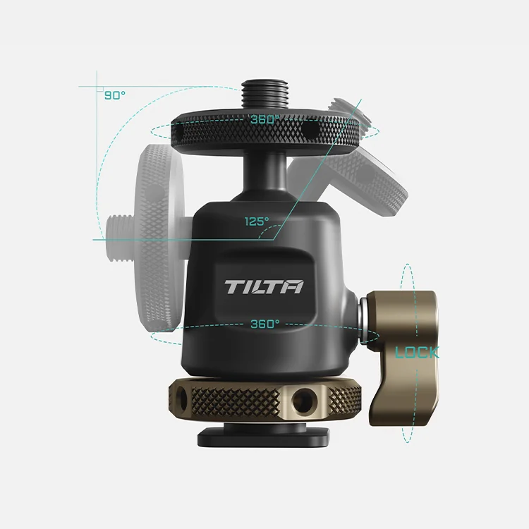 Tilta Mini Ball Head Mount (Cold Shoe) - Black
