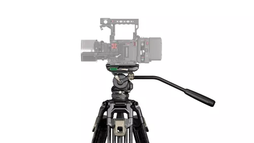 Tilta 75mm Cine Fluid Head with 2-Stage One Touch Carbon Fiber Tripod Legs (8KG) - Space Gray