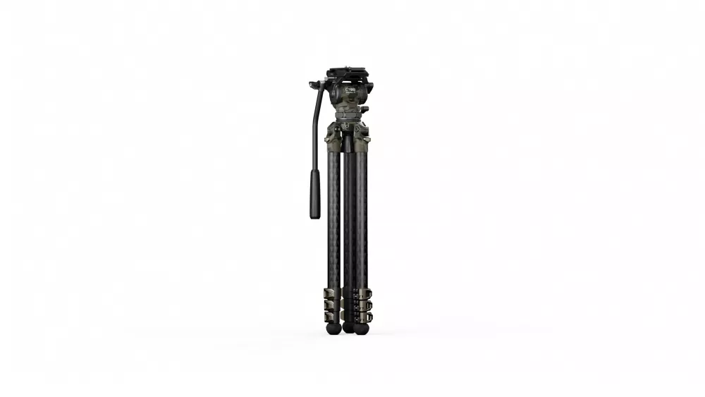 Tilta 75mm Cine Fluid Head with 3-Stage Carbon Fiber Tripod Legs (8KG) - Forest Camo