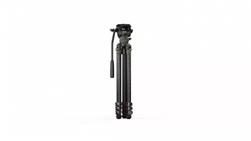 Tilta 75mm Cine Fluid Head with 3-Stage Carbon Fiber Tripod Legs (8KG) - Forest Camo
