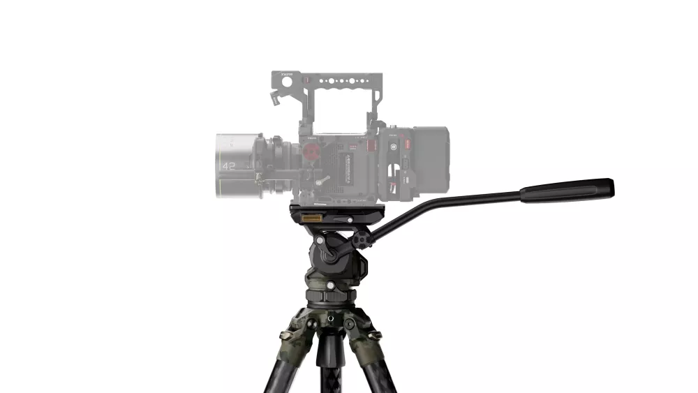 Tilta 75mm Cine Fluid Head with 3-Stage Carbon Fiber Tripod Legs (8KG) - Forest Camo
