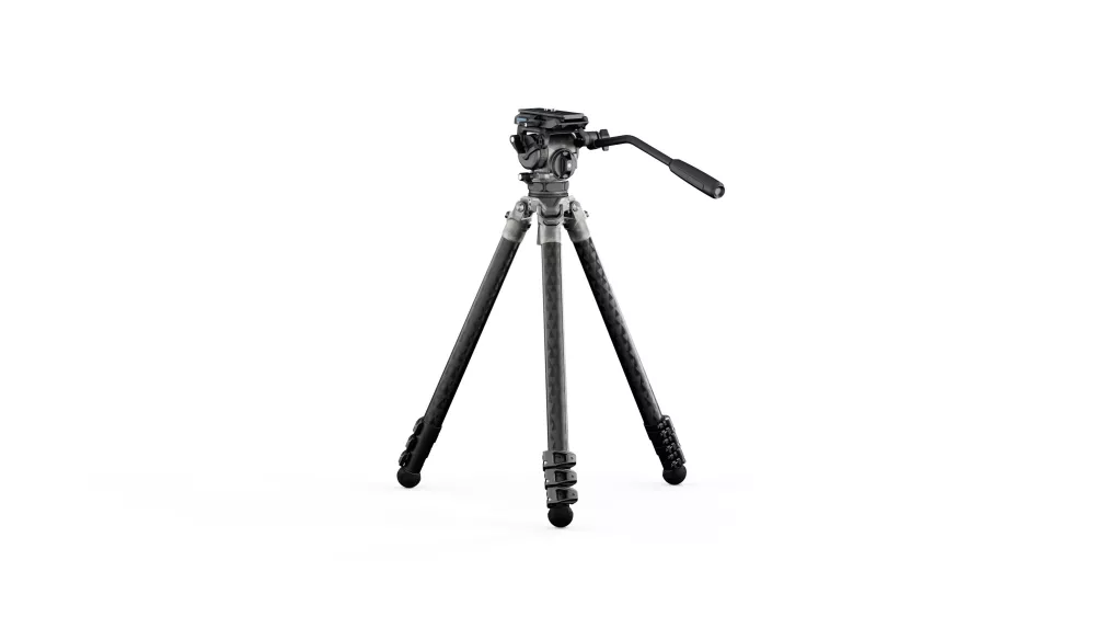 Tilta 75mm Cine Fluid Head with 3-Stage Carbon Fiber Tripod Legs (8KG) - Snow Camo