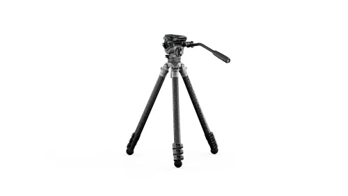 Tilta 75mm Cine Fluid Head with 3-Stage Carbon Fiber Tripod Legs (8KG) - Snow Camo