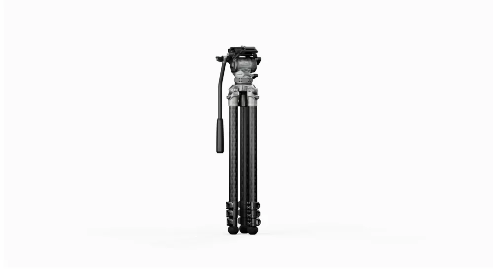 Tilta 75mm Cine Fluid Head with 3-Stage Carbon Fiber Tripod Legs (8KG) - Snow Camo