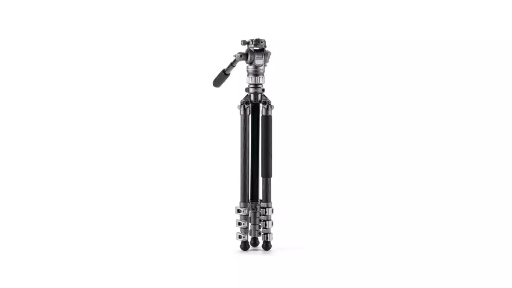 Tilta Travel Video Fluid Head with 3-Stage Carbon Fiber Legs (5KG) - Space Gray