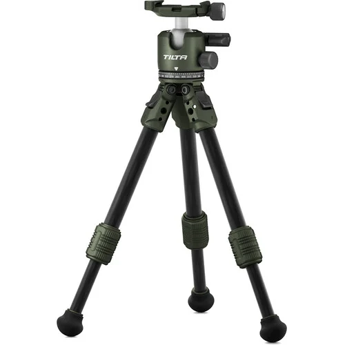 Tilta Tabletop Ball Head with 1-Stage Carbon Fiber Tripod Legs (3KG)  - Forest Green